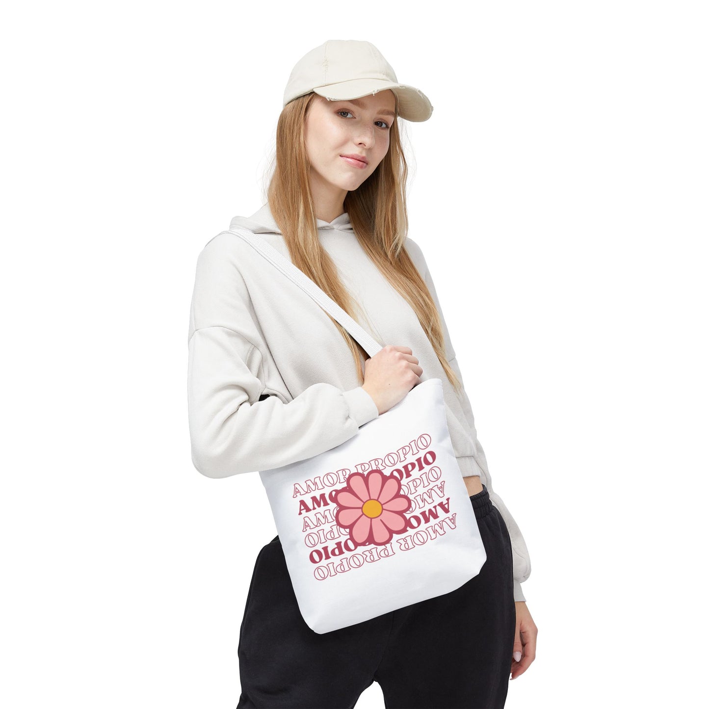 Tote Bag | Amor Propio  | Floral en Color Rosado
