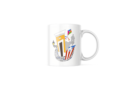 Garita & Chiringa Coffee Mug | I Love My Cafecito con Leche